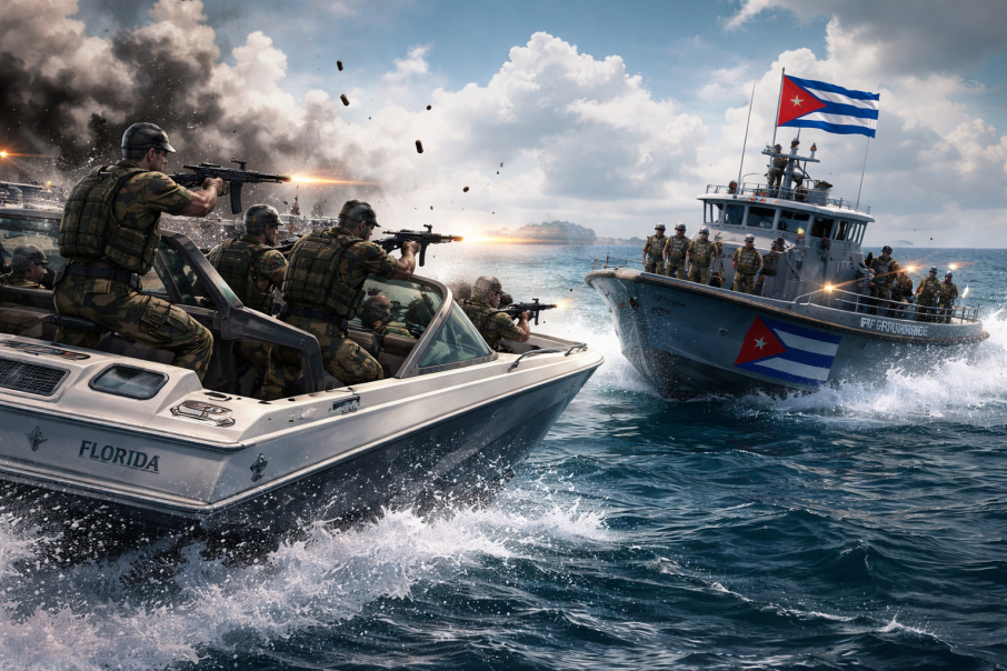 अमेरिकी “स्पिडबोट” मा क्युबाको हमला, चार मृत, छ घाइते